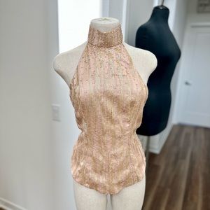 Custom Top with Sequins and Rhinestones
